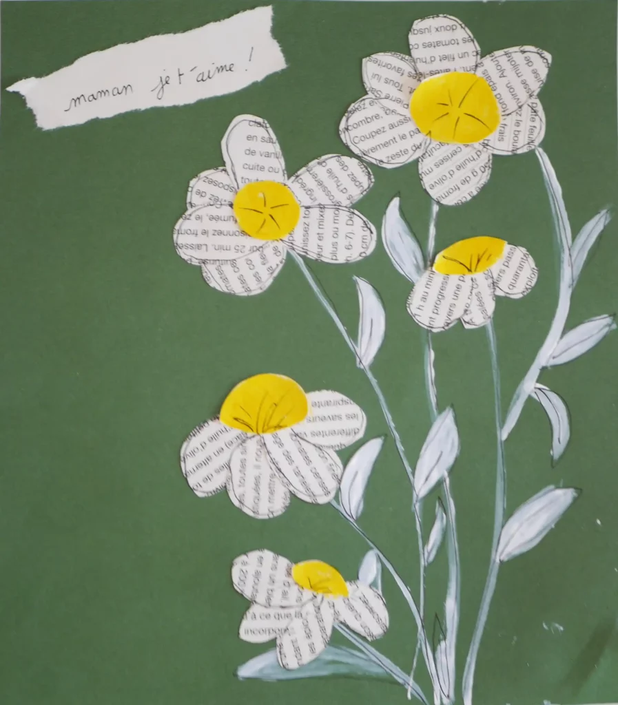 collage fleurs